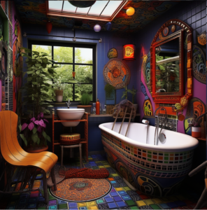 eklektyczna łazienka 1