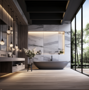 nowoczesna minimalistyczna luksusowa łazienka 1