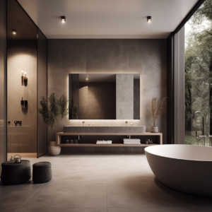 nowoczesna minimalistyczna luksusowa łazienka 2